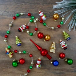 18ct Red And Green Beaded Garland With Christmas Ornaments 30" 14 18ct Red And Green Beaded Garland With Christmas Ornaments 30" -Optimal Christmas Shop northlight wy04152 6 72540.1669227076