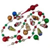 18ct Red And Green Beaded Garland With Christmas Ornaments 30" 2 18ct Red And Green Beaded Garland With Christmas Ornaments 30" -Optimal Christmas Shop northlight wy04152 45561.1669227074