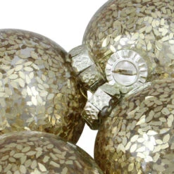4ct Clear And Gold Shiny Seeds Glass Christmas Ball Ornaments 4" (101.5mm) -Optimal Christmas Shop northlight wy04161 3 79068.1667534000