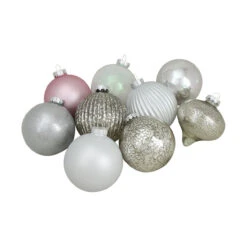9ct Silver 3-Finish Shatterproof Christmas Ball And Onion Ornaments 3.75" (95mm) 7 9ct Silver 3-Finish Shatterproof Christmas Ball And Onion Ornaments 3.75" (95mm) -Optimal Christmas Shop northlight wy04167 3 93564.1667662177
