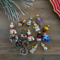 12ct Gold 2-Finish Iconic Winter Christmas Glass Figurine Ornaments 2.25" -Optimal Christmas Shop northlight wy04181 3 83379.1667569897