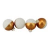 4ct White And Gold Shiny Glass Christmas Ball Ornaments 3.25" (80mm) 1 4ct White And Gold Shiny Glass Christmas Ball Ornaments 3.25" (80mm) -Optimal Christmas Shop northlight wy15222 40050.1667529147