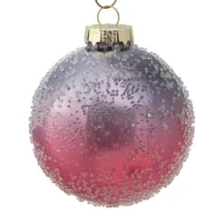 4ct Pink And Grey Ombre Hand Blown Textured Glass Ball Christmas Ornaments 3.25" (80mm) -Optimal Christmas Shop northlight wy15234 2 updated2023 73341.1677088414