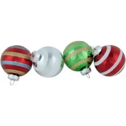 12ct Multi Color Vintage Design Glass Ball Christmas Ornaments 2.25" (55mm) -Optimal Christmas Shop northlight wy15235 3 54662.1677102524