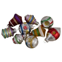 9ct Silver And Gold Glass 2-Finish Glittered Christmas Ornaments 2.5" -Optimal Christmas Shop northlight wy27593 3 87854.1667536130