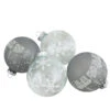 4 Ct Gray And Clear Glass Ball Hanging Christmas Ornaments 3.25-Inch (80mm) 2 4 Ct Gray And Clear Glass Ball Hanging Christmas Ornaments 3.25-Inch (80mm) -Optimal Christmas Shop northlight wy88841 94024.1667488882