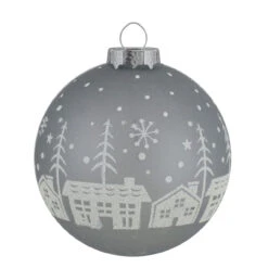 4 Ct Gray And Clear Glass Ball Hanging Christmas Ornaments 3.25-Inch (80mm) 8 4 Ct Gray And Clear Glass Ball Hanging Christmas Ornaments 3.25-Inch (80mm) -Optimal Christmas Shop northlight wy88841 fix 1 28300.1667488882
