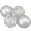 4ct Silver And Clear Glass 2-Finish Christmas Ball Ornaments 3.25-Inch (80mm) -Optimal Christmas Shop northlight wy88855 updated 67058.1667573736