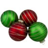 4ctGlass Red And Green Matte Christmas Ball Ornaments 3.25-Inch (80mm) 1 4ctGlass Red And Green Matte Christmas Ball Ornaments 3.25-Inch (80mm) -Optimal Christmas Shop northlight wy88865 35179.1667535650