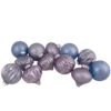 Set Of 12 Purple Tone Finial And Glass Ball Christmas Ornaments -Optimal Christmas Shop northlight wy88867 tempupdated 97384.1667510415