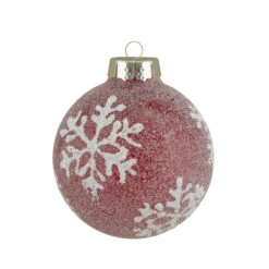 Set Of 12 Red Glass Christmas Ornaments 1.75-Inch (45mm) -Optimal Christmas Shop northlight wy88876 fix 1 41161.1669835062