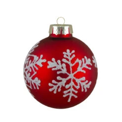 Set Of 12 Red Glass Christmas Ornaments 1.75-Inch (45mm) -Optimal Christmas Shop northlight wy88876 fix 2 36071.1669835061
