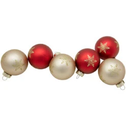 6ct Red And Gold Snowflake Glass Ball Christmas Ornaments 2.5" 9 6ct Red And Gold Snowflake Glass Ball Christmas Ornaments 2.5" -Optimal Christmas Shop northlight wy88879 4 updated2022 73995.1677088547