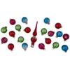 Set Of 20 Glass Christmas Decorations And Tree Topper 1.25" (35mm) 2 Set Of 20 Glass Christmas Decorations And Tree Topper 1.25" (35mm) -Optimal Christmas Shop northlight wy88888 1 63280.1667560496