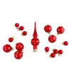 16-Piece Set Of Assorted Red Glass Christmas Ball Ornaments With Tree Topper 1 16-Piece Set Of Assorted Red Glass Christmas Ball Ornaments With Tree Topper -Optimal Christmas Shop northlight wy88902 1 sample 86487.1667580794