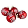 Set Of 4 Red Ho Ho Ho Glass Ball Christmas Ornaments 3.25-Inch (80mm) 1 Set Of 4 Red Ho Ho Ho Glass Ball Christmas Ornaments 3.25-Inch (80mm) -Optimal Christmas Shop northlight wy88909 1 sample 03310.1667510418