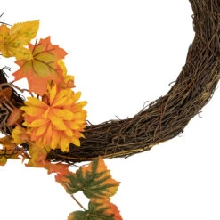 Fall Foliage With Mum Flowers Artificial Thanksgiving Twig Wreath, 20-Inch 9 Fall Foliage With Mum Flowers Artificial Thanksgiving Twig Wreath, 20-Inch -Optimal Christmas Shop northlight x6540 gd 4new 68364.1667586589