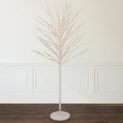 5' White LED Lighted Christmas Twig Tree - Warm White Lights 10 5' White LED Lighted Christmas Twig Tree - Warm White Lights -Optimal Christmas Shop northlight xt92216 style 60339.1667530343