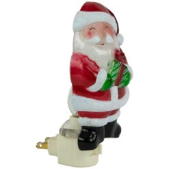 6.75" Santa With Gift Frosted Christmas Night Light -Optimal Christmas Shop northlight y92487 2bnew 04404.1667554556