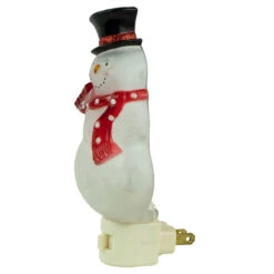 6.75" Snowman Wearing Red Scarf Christmas Night Light -Optimal Christmas Shop northlight y92488 3 81849.1667531697