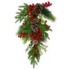 28" Berry Pine And Eucalyptus Artificial Teardrop Christmas Swag - Unlit 2 28" Berry Pine And Eucalyptus Artificial Teardrop Christmas Swag - Unlit -Optimal Christmas Shop northlight yk87871 1 sample 08132.1667573266