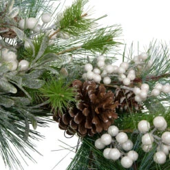 Glittered White Berry And Pinecone Artificial Christmas Wreath, 30-Inch, Unlit 6 Glittered White Berry And Pinecone Artificial Christmas Wreath, 30-Inch, Unlit -Optimal Christmas Shop northlight yk87877 3 sample 10359.1667530472