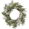 Artificial Christmas Wreath With Frosted Foliage And Berries, 20-Inch, Unlit -Optimal Christmas Shop northlight yk93231 1 49893.1667530198
