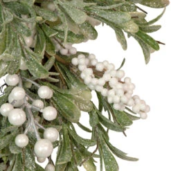 Artificial Christmas Wreath With Frosted Foliage And Berries, 20-Inch, Unlit -Optimal Christmas Shop northlight yk93231 3 08022.1667530199