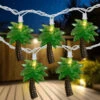 10-Count Green Tropical Palm Tree Outdoor Patio String Light Set, 7.25ft White Wire -Optimal Christmas Shop northlight ys18858 1 85959.1667534159