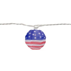 10-Count American Flag 4th Of July Paper Lantern Lights, 8.5ft White Wire -Optimal Christmas Shop northlight ys18860 2 17064.1667554002