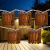 10-Count Brown Tropical Bamboo Outdoor Patio String Light Set, 7.25ft White Wire -Optimal Christmas Shop northlight ys18863 1 64411.1667534167