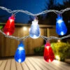 10ct Red, White And Blue LED Edison Style Lights, 9ft White Wire -Optimal Christmas Shop northlight ys18867 updated 68251.1667536258