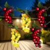 5-Count Red And Green Grape Cluster String Light Set, 8ft Brown Wire 2 5-Count Red And Green Grape Cluster String Light Set, 8ft Brown Wire -Optimal Christmas Shop northlight ys18884 1 09045.1667537016