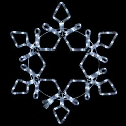 LED Rope Light Snowflake Commercial Christmas Decoration 48 Inch