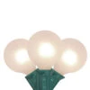 10-Count White Frosted G40 Globe Patio Lights, 9ft Green Wire -Optimal Christmas Shop northlight ys27573 1 43782.1667655524
