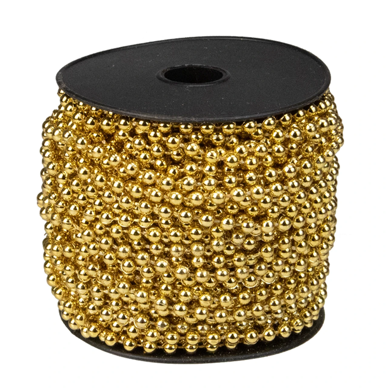 66' Metallic Gold Beaded Christmas Garland - Unlit 4 66' Metallic Gold Beaded Christmas Garland - Unlit - Image 2