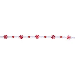 9' Red And White Peppermint Candy Beaded Christmas Garland, Unlit 12 9' Red And White Peppermint Candy Beaded Christmas Garland, Unlit -Optimal Christmas Shop northlight ys28298 03 04603.1686600464