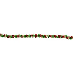 5' Green, Gold And Red Jingle Bell Christmas Garland, Unlit 15 5' Green, Gold And Red Jingle Bell Christmas Garland, Unlit -Optimal Christmas Shop northlight ys28302 03 00526.1686600977