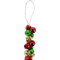 5' Green, Gold And Red Jingle Bell Christmas Garland, Unlit 17 5' Green, Gold And Red Jingle Bell Christmas Garland, Unlit -Optimal Christmas Shop northlight ys28302 05 86308.1686600977