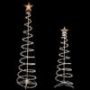 Set Of 2 Lighted Clear Outdoor Spiral Christmas Cone Trees 4', 6' -Optimal Christmas Shop northlight ys90354 95280.1667530468