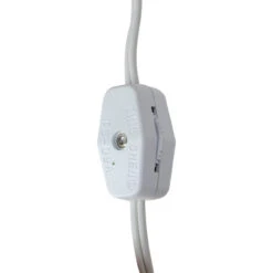Christmas Village Replacement C7 Single Light Cord, 6' White Wire -Optimal Christmas Shop northlight ys90452 4 15711.1667569547