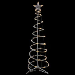 4ft LED Lighted Spiral Cone Tree Outdoor Christmas Decoration, Warm White Lights -Optimal Christmas Shop northlight ys92333 med sample 2 88352.1667530327