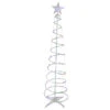 6ft LED Lighted Spiral Cone Tree Outdoor Christmas Decoration, Multi Lights -Optimal Christmas Shop northlight ys92334 large sample 00653.1667530324