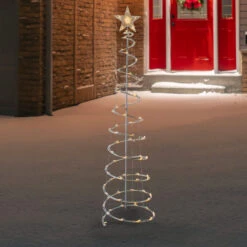 6ft LED Lighted Spiral Cone Tree Outdoor Christmas Decoration, Warm White Lights 7 6ft LED Lighted Spiral Cone Tree Outdoor Christmas Decoration, Warm White Lights -Optimal Christmas Shop northlight ys92335 3 02684.1667646793