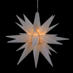 12" White LED Lighted Moravian Star Christmas Decoration -Optimal Christmas Shop northlight ys92340 ys92341 onblack 57939.1667489140