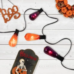 10ct Purple And Orange Edison E17 Halloween Light Set, 9ft Black Wire -Optimal Christmas Shop northlight ys92739 plug20use20for20ys927402c20382c2037 40174.1679517221