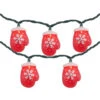 10 Count Red Snowflake Mitten Christmas Light Set, 7.5ft Green Wire 2 10 Count Red Snowflake Mitten Christmas Light Set, 7.5ft Green Wire -Optimal Christmas Shop northlight ys93841 1 43526.1667534260