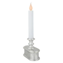 9.25" Pre-Lit LED White And Silver Lighted Christmas Candle Lamp -Optimal Christmas Shop northlight ys93853 2 30768.1678980830