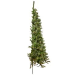 6.5' Pre-Lit Medium Canyon Pine Artificial Christmas Wall Tree, Clear Lights -Optimal Christmas Shop northlight ytc346 gr 2 updated 34392.1667300497