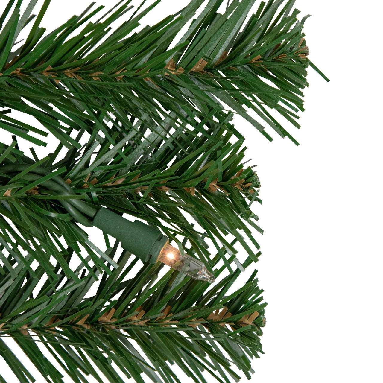 6ft Pre-Lit Decorated Red And Gold Artificial Christmas Garland, Clear Lights 4 6ft Pre-Lit Decorated Red And Gold Artificial Christmas Garland, Clear Lights - Image 2